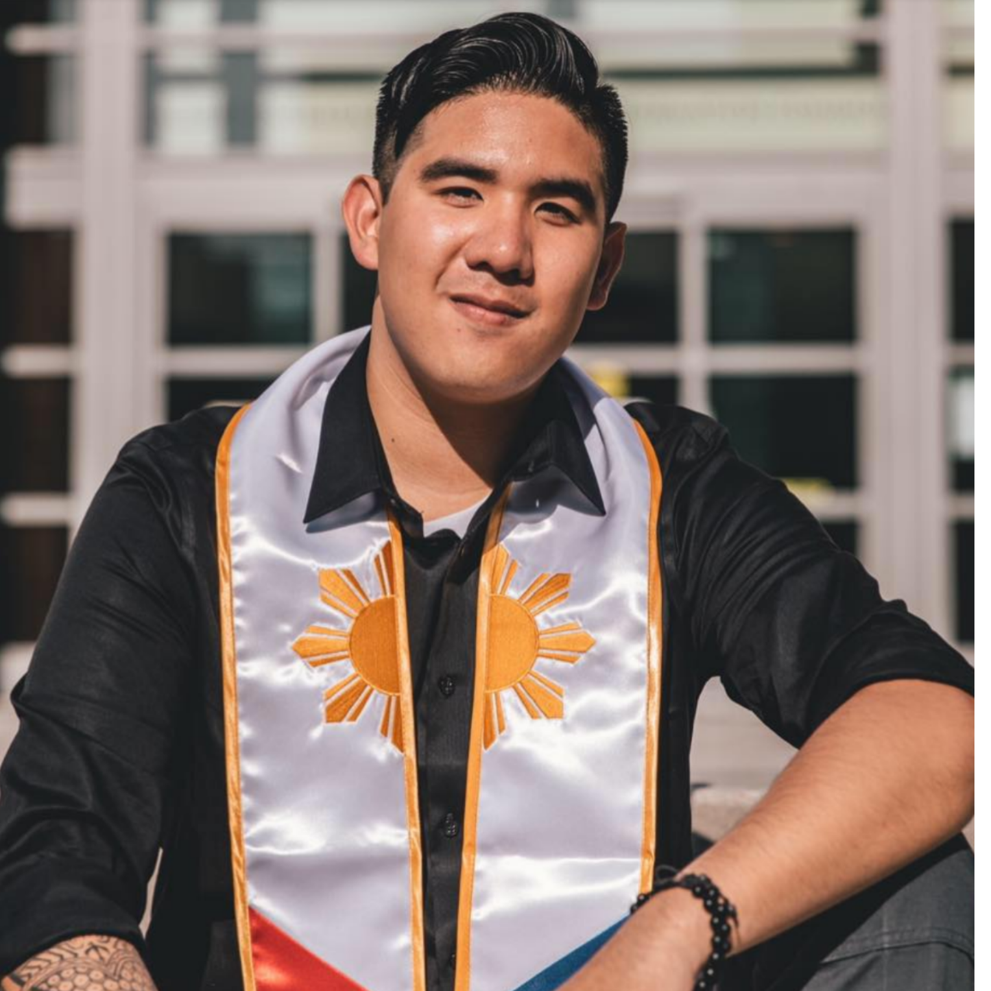 Philippine Flag Graduation Stole / Sash Philipines Flag Sash