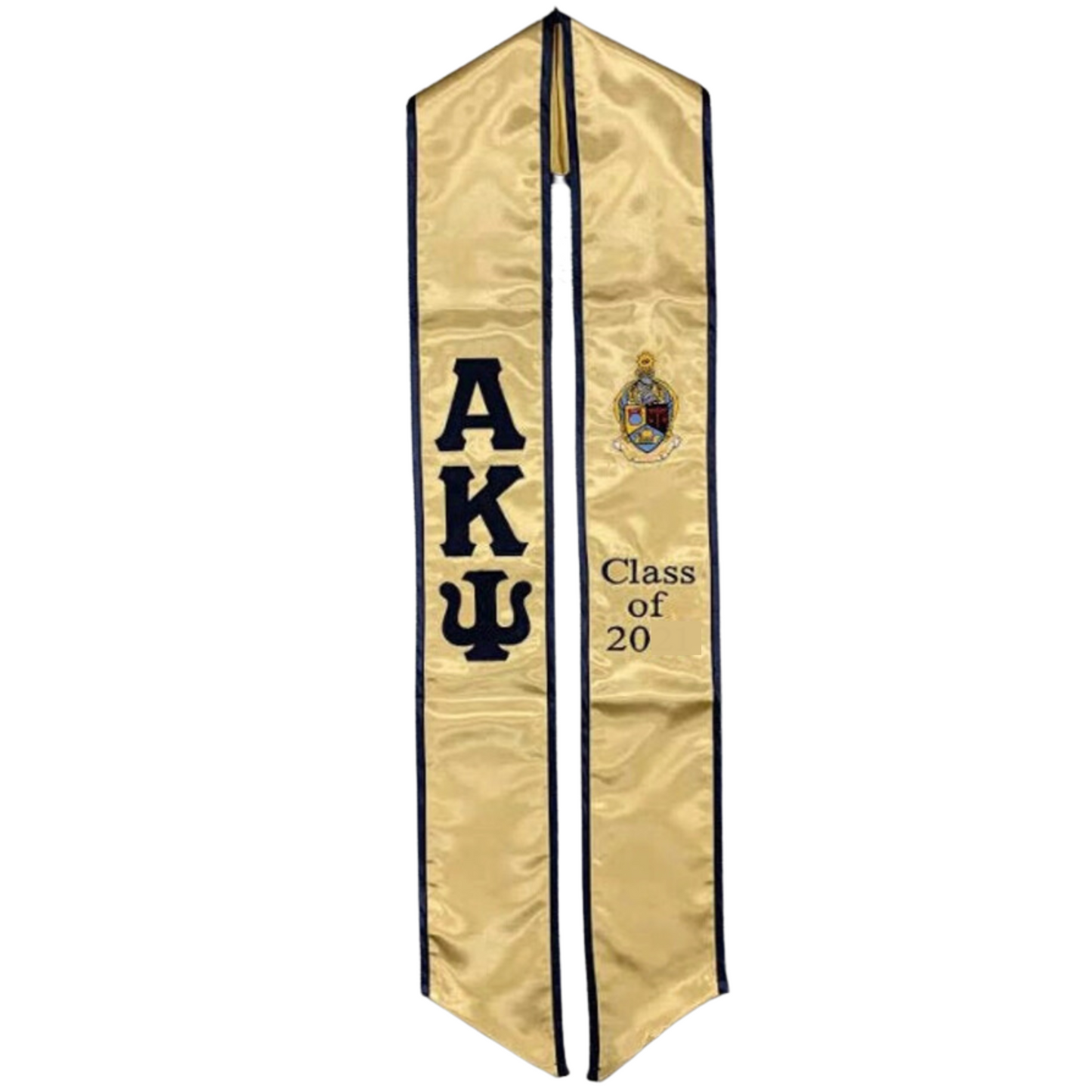 Alpha Kappa Psi Graduation Embroidery Class of 20XX-Gold