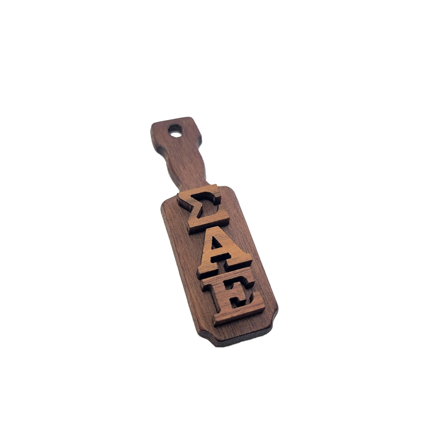 Sigma Alpha Epsilon Wooden Keychain