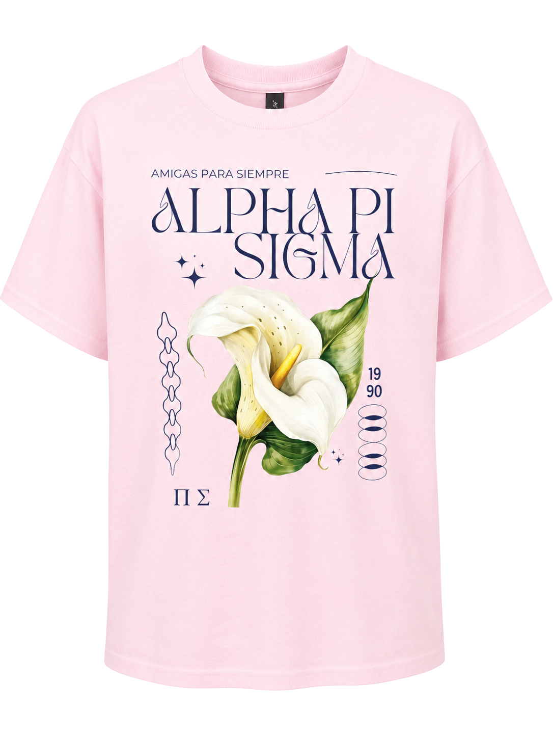 Alpha Pi Sigma Amigas Para Siempre Lily Graphic T-Shirt