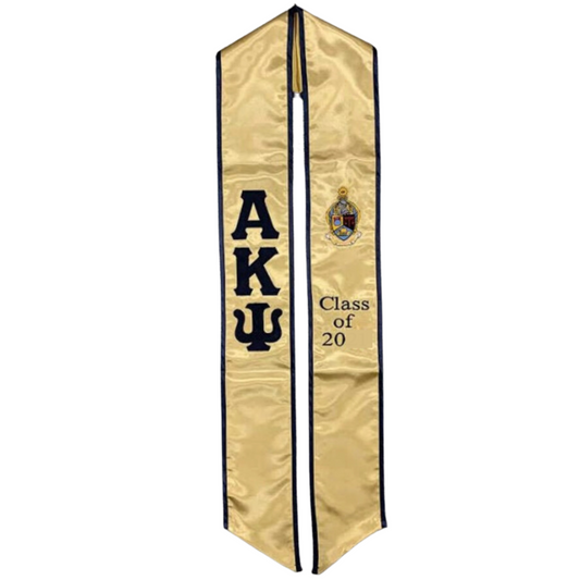 Alpha Kappa Psi  Graduation Embroidery Class of 20XX-Gold