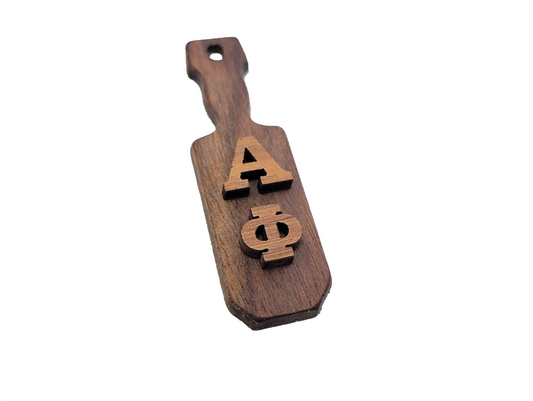 Alpha Phi Wooden Keychain