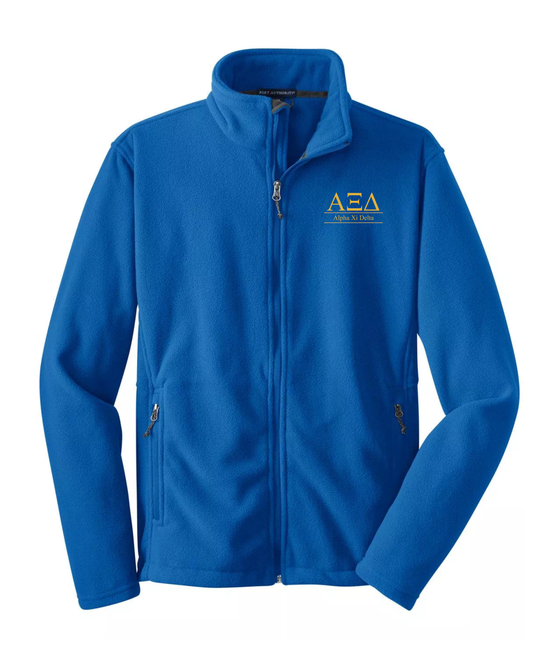 Alpha Xi Delta Custom Fleece Full-Zip Jacket | Greek Organization Jacket