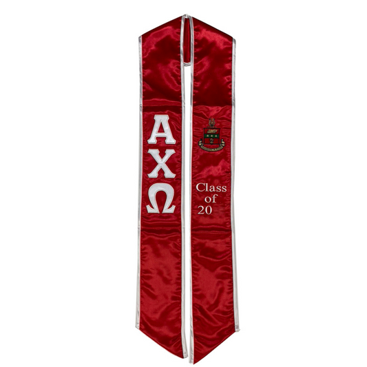 Alpha Chi Omega Graduation Stoles / sash