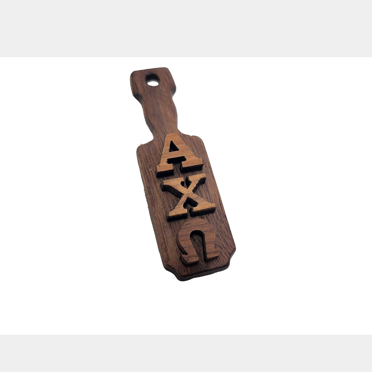 Alpha Chi Omega Wooden Keychain