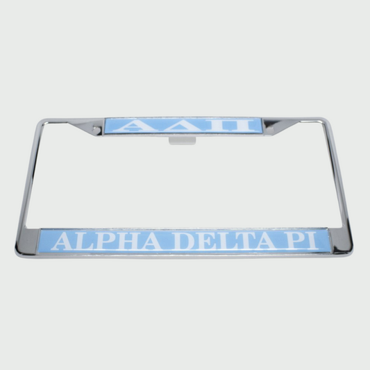 Alpha Delta Pi License Plate Frame