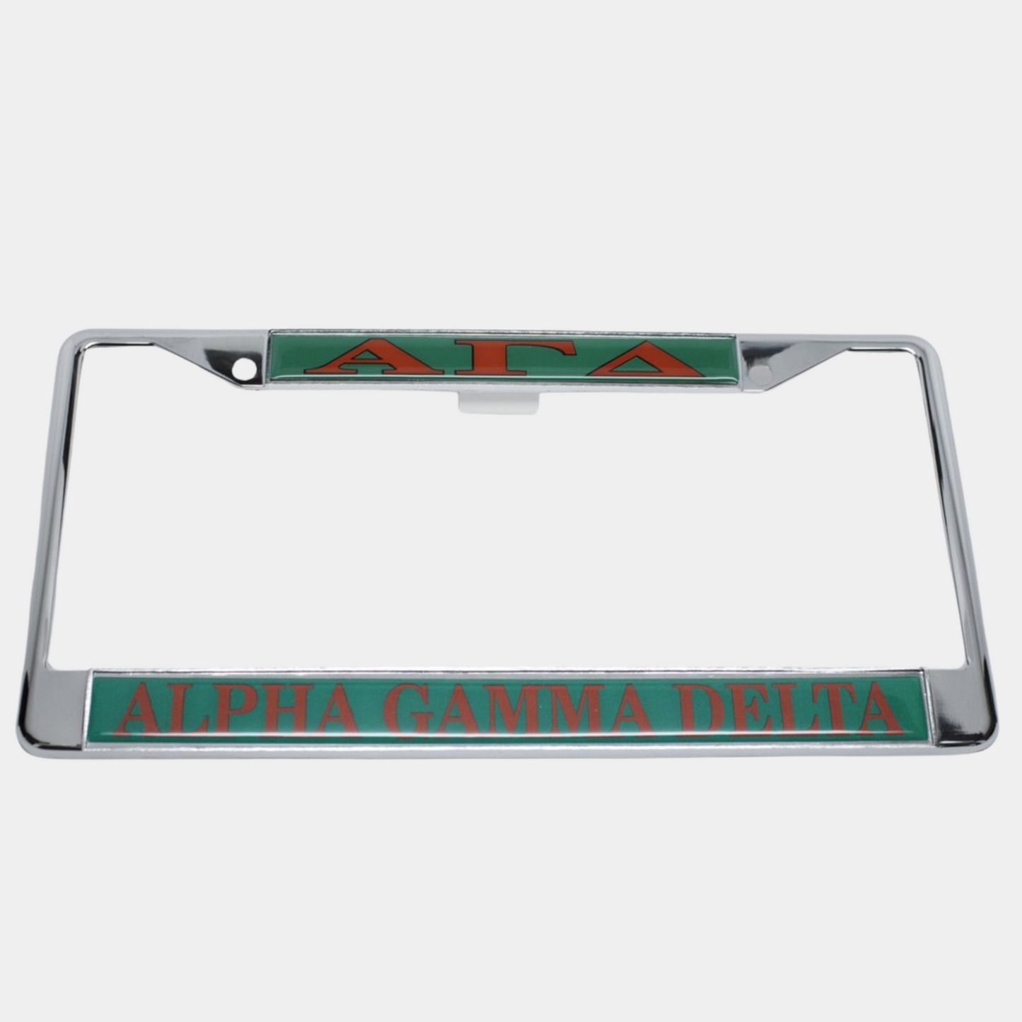 Alpha Gamma Delta License Plate Frame