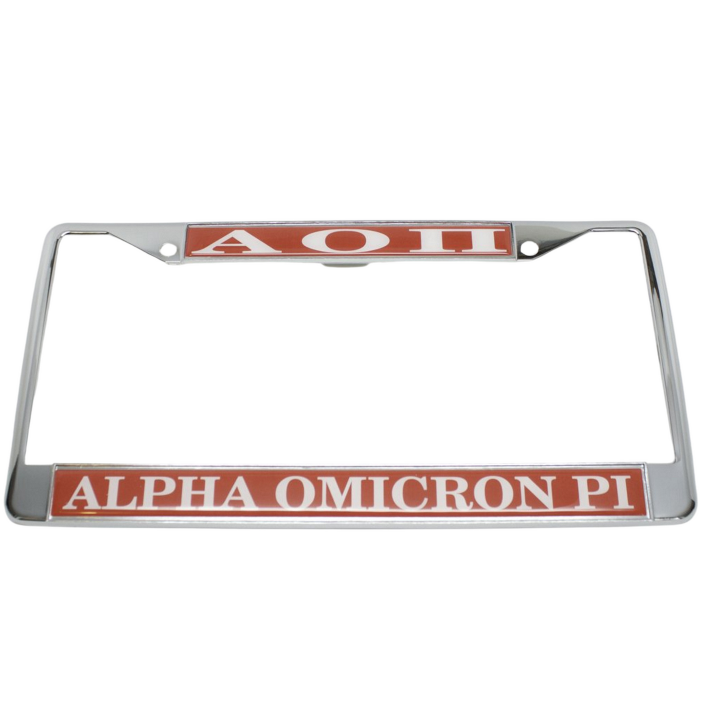 Alpha Omicron Pi License Plate Frame