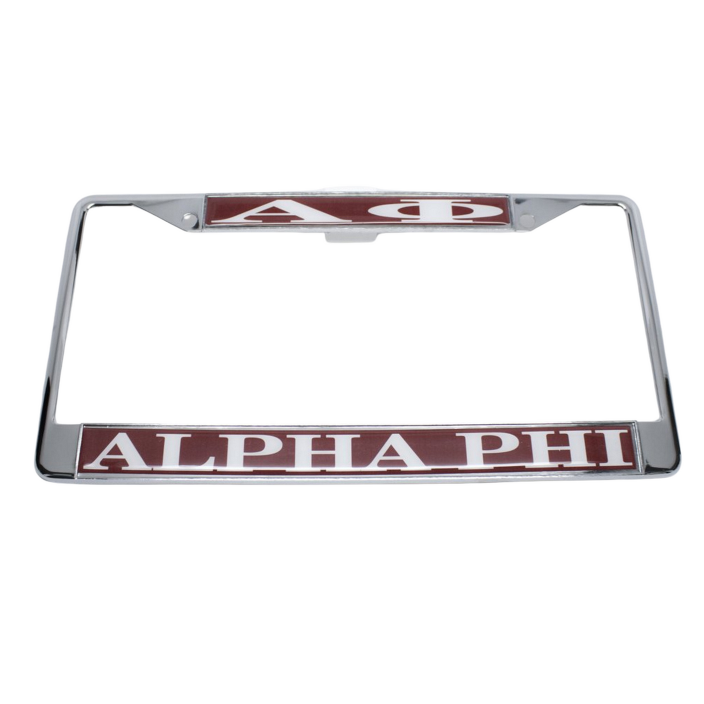 Alpha Phi License Plate Frame