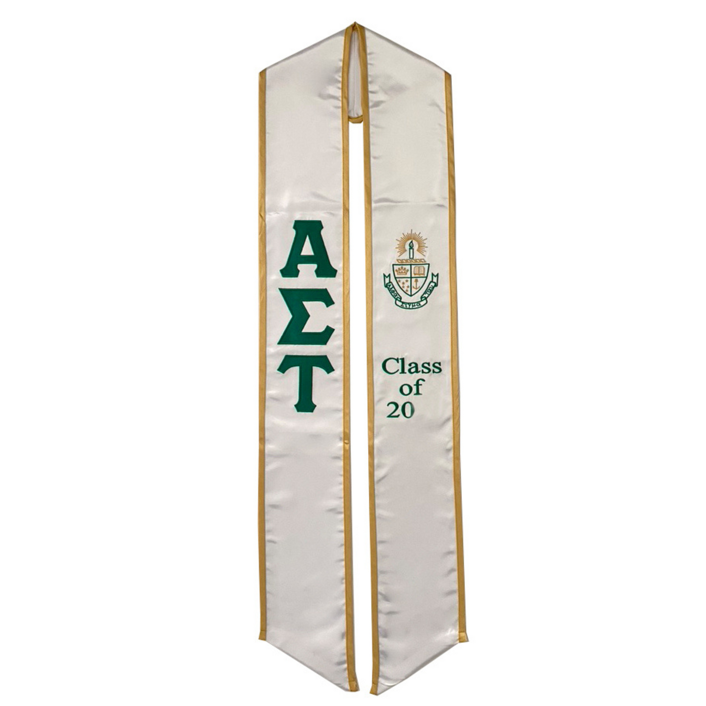 Alpha Sigma Tau Graduation Stole / Sash