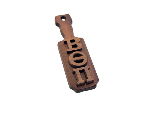 Beta Theta Pi Wooden Keychain