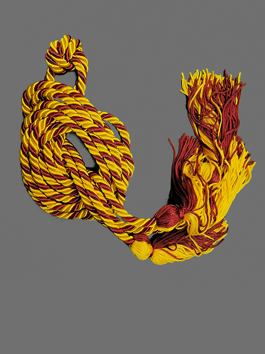 Graduation Cord / Honor Cords Intertwined Maroon and Gold