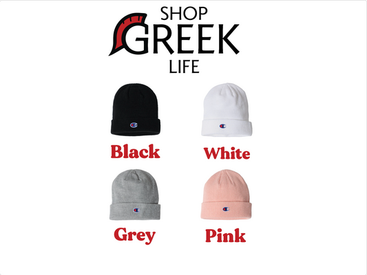 Custom Greek Sorority Champion Beanie