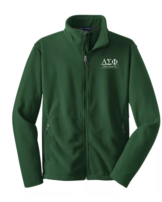 Delta Sigma Phi Custom Fleece Full-Zip Jacket | Greek Organization Jacket