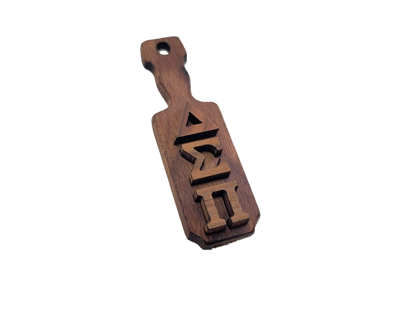 Delta Sigma Pi Wooden Keychain