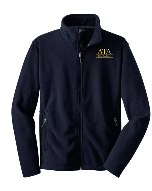Delta Tau Delta Custom Fleece Full-Zip Jacket | Greek Organization Jacket