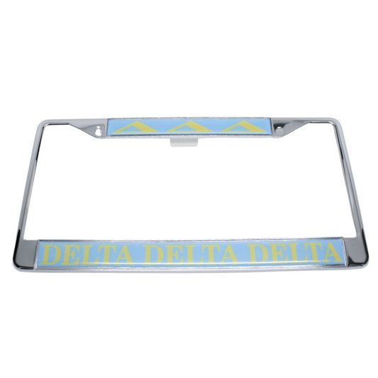 Delta Delta Delta License Plate Frame