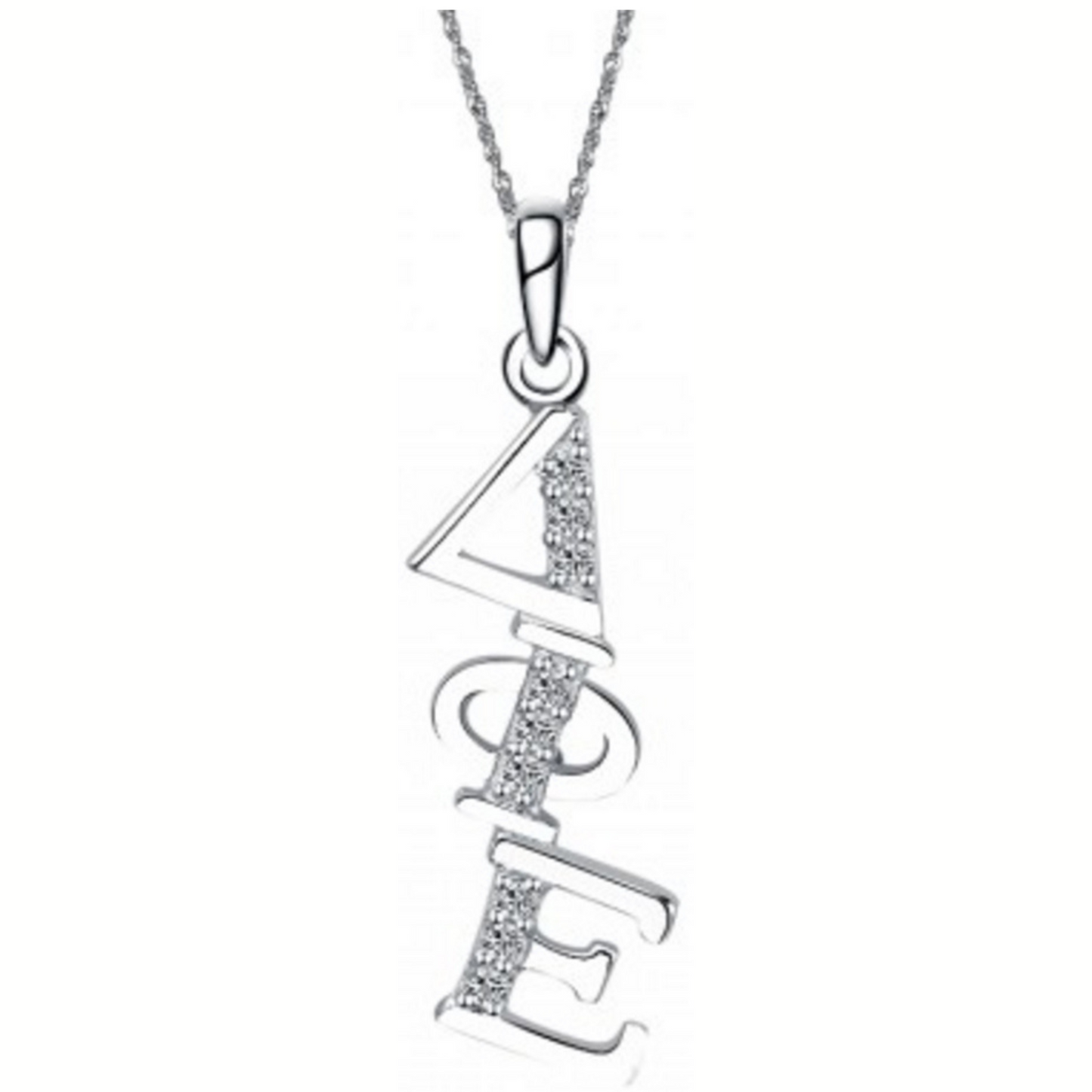 Delta Phi Epsilon Diagonal (TY002) Pendant