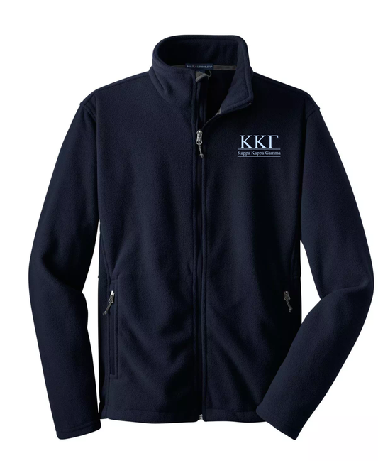 Kappa Kappa Gamma Custom Fleece Full-Zip Jacket | Greek Organization Jacket