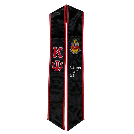 Kappa Psi Black Graduation Stole / Sash