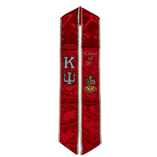 Kappa Psi Red Graduation Stole / Sash