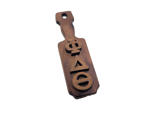 Phi Delta Theta Wooden Keychain