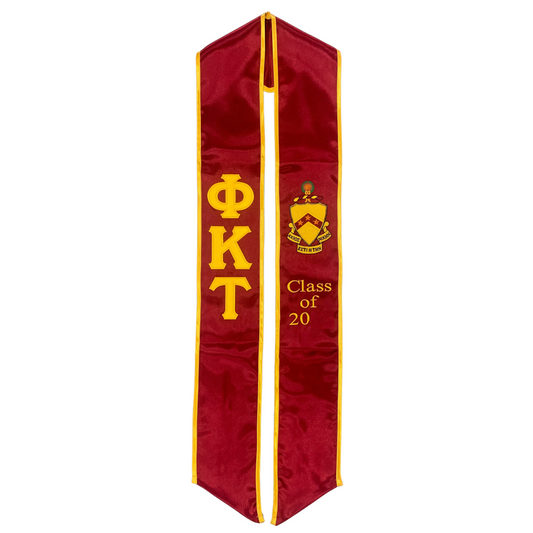 Phi Kappa Tau Graduation Sash Stole