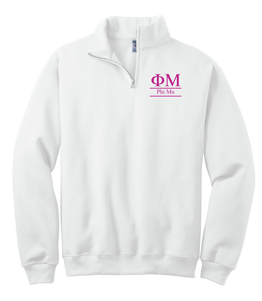 Phi Mu Quarter Zip