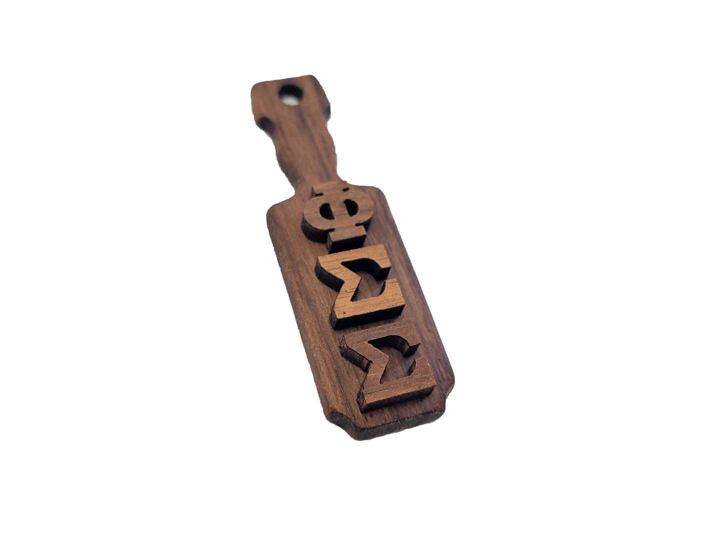 Phi Sigma Sigma Wooden Keychain