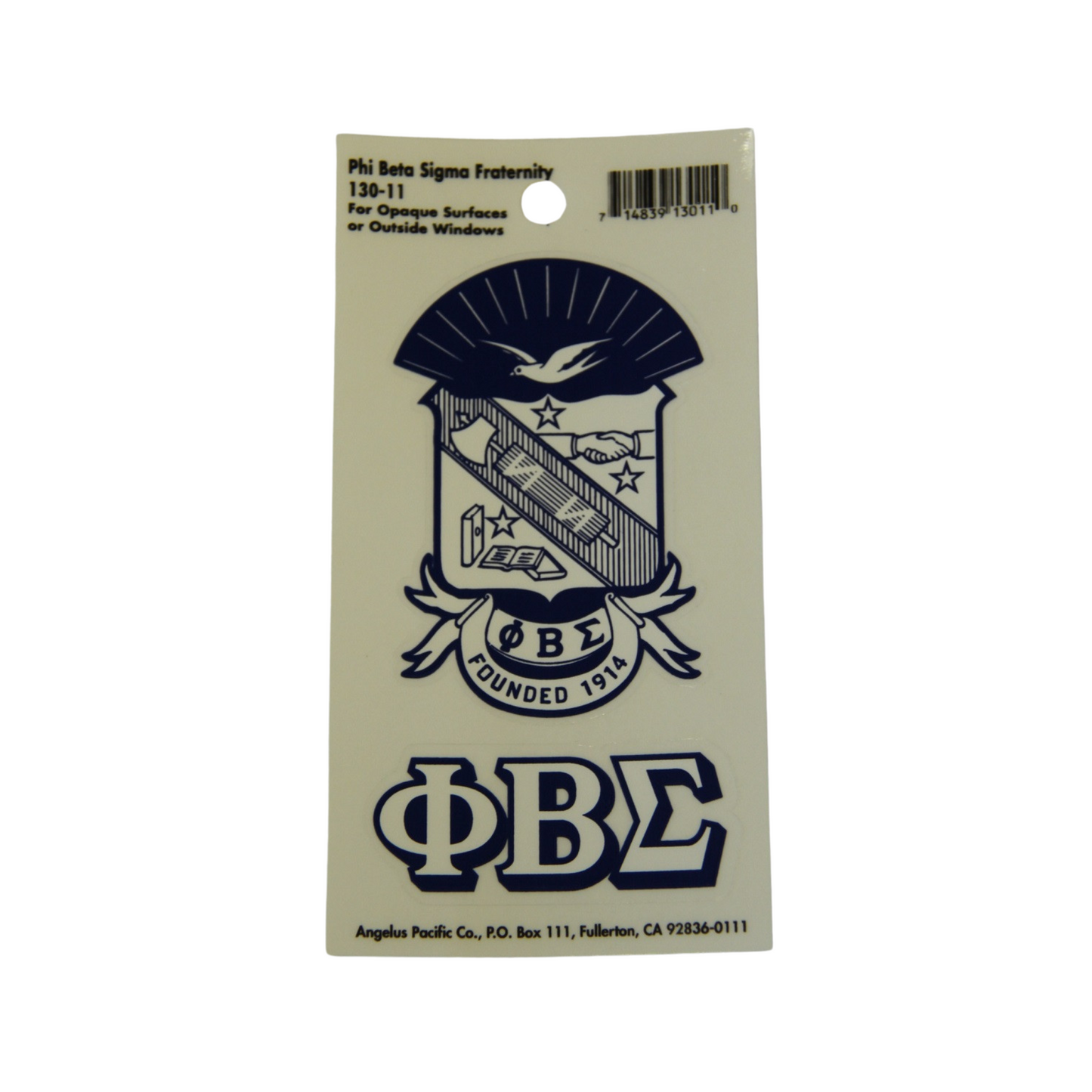 Phi Beta Sigma Decal Sticker