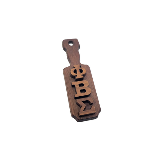 Phi Beta Sigma Wooden Keychain