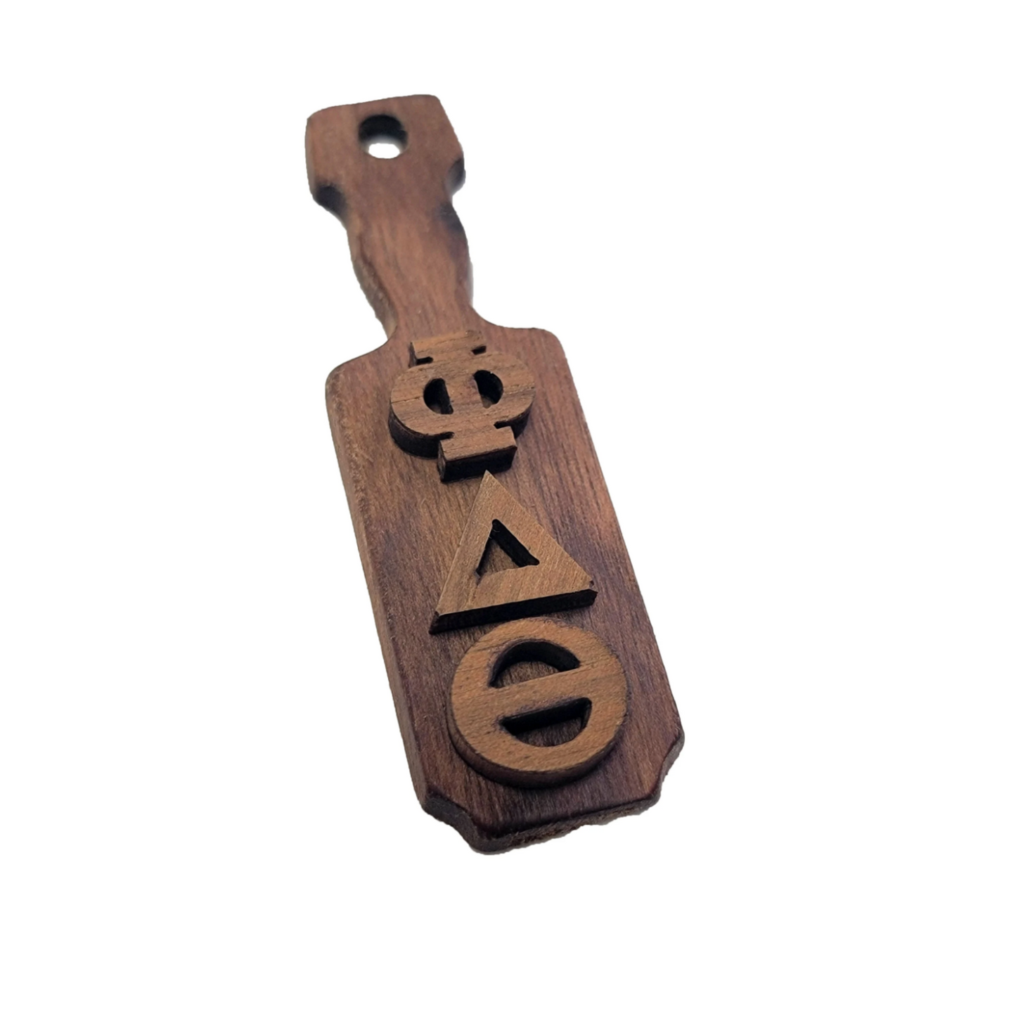 Phi Delta Theta Wooden Keychain