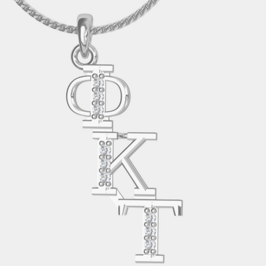 Phi Kappa Tau Diagonal (TY002) Pendant