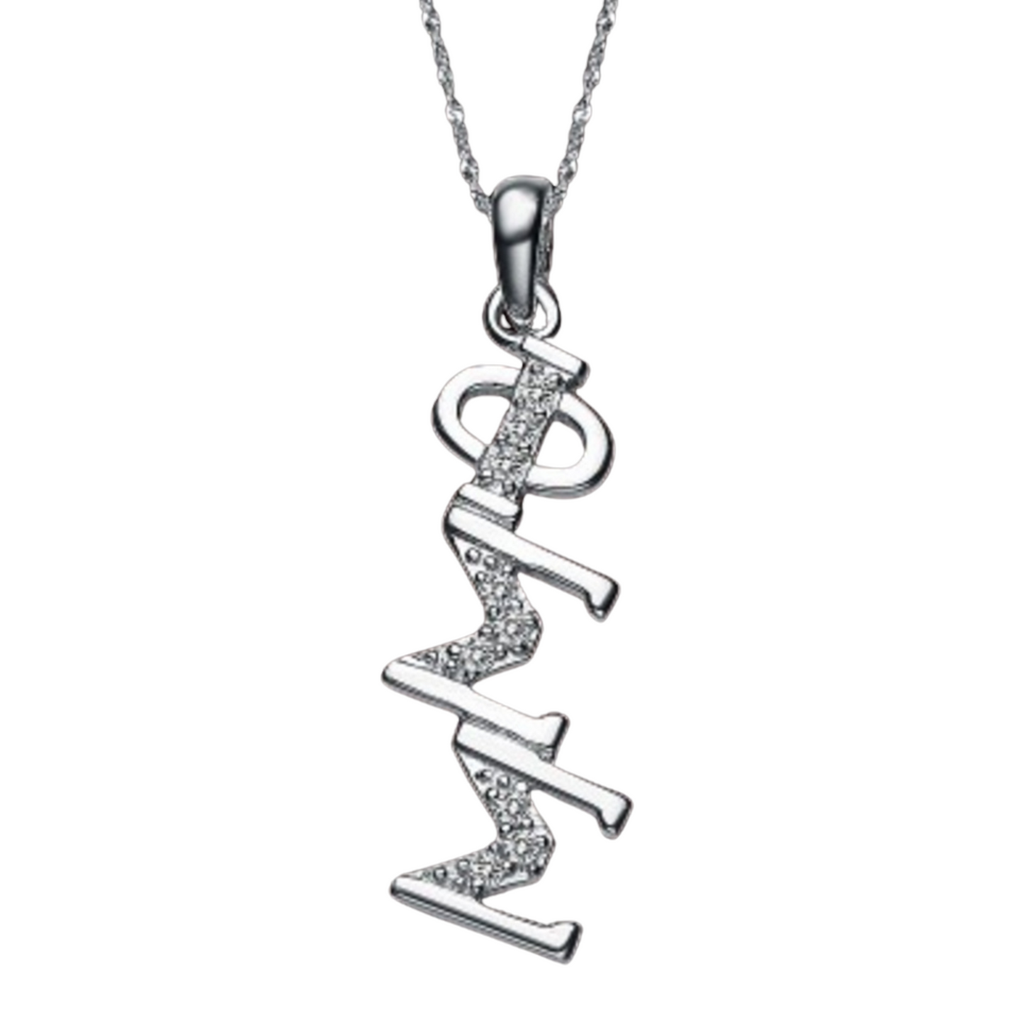 Phi Sigma Sigma Diagonal (TY002) Pendant