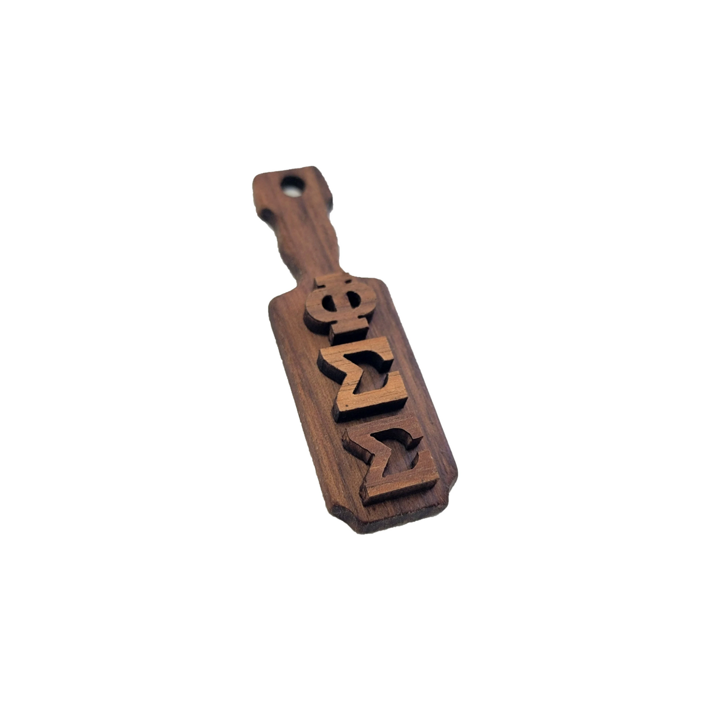 Phi Sigma Sigma Wooden Keychain