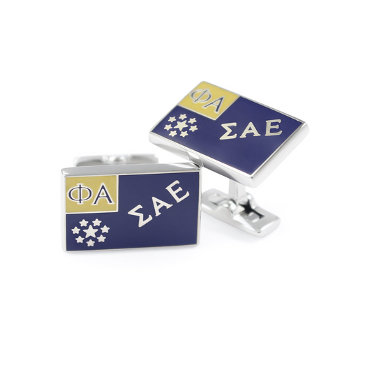 Sigma Alpha Epsilon Flag Cufflink