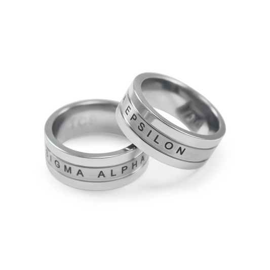 Sigma Alpha Epsilon Tungsten Ring