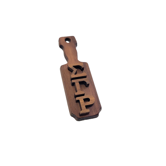 Sigma Gamma Rho Wooden Keychain