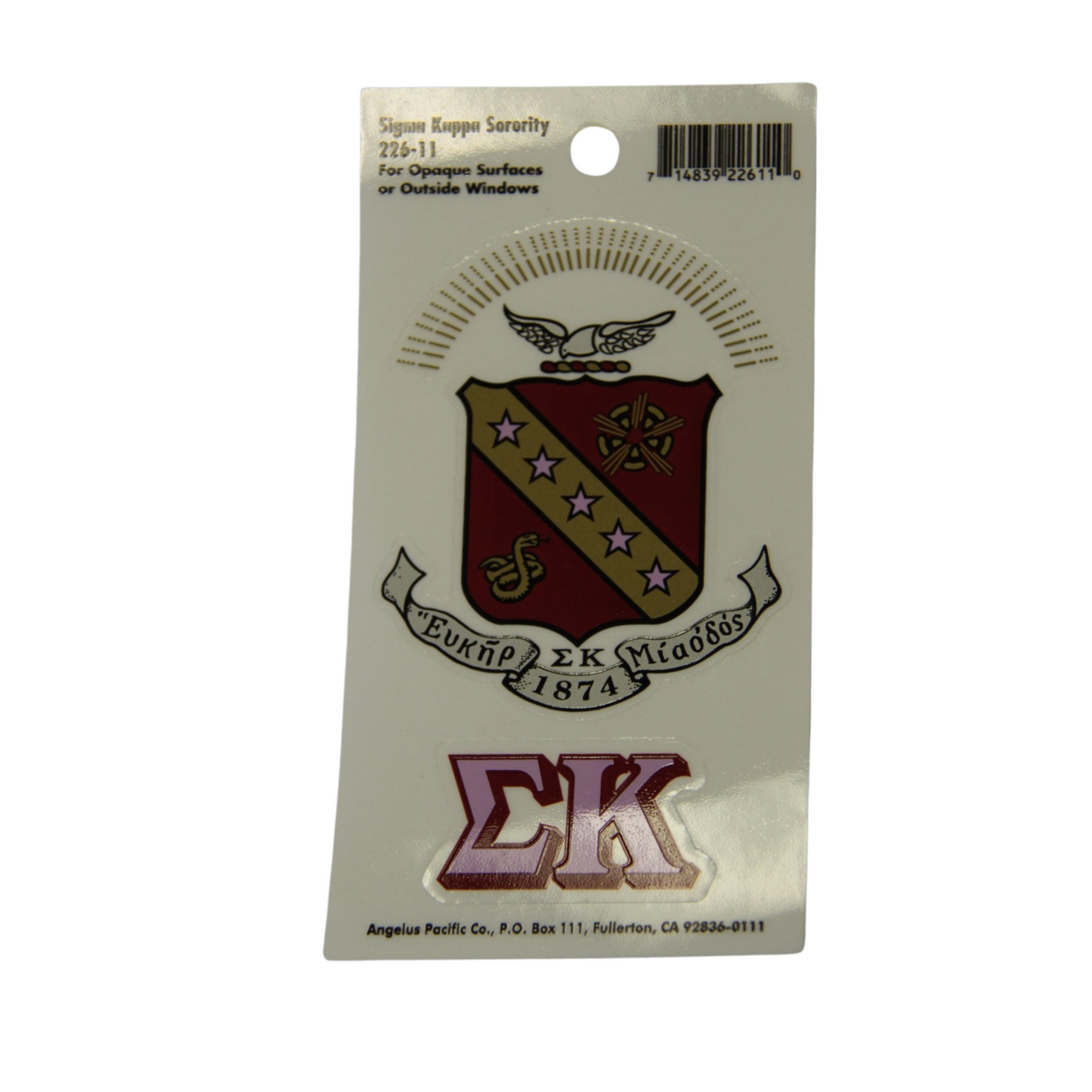 Sigma Kappa Decal Sticker