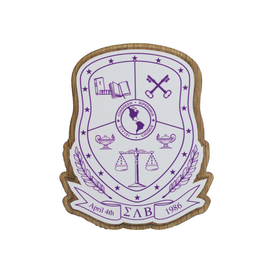 Sigma Lambda Beta Wood Crest