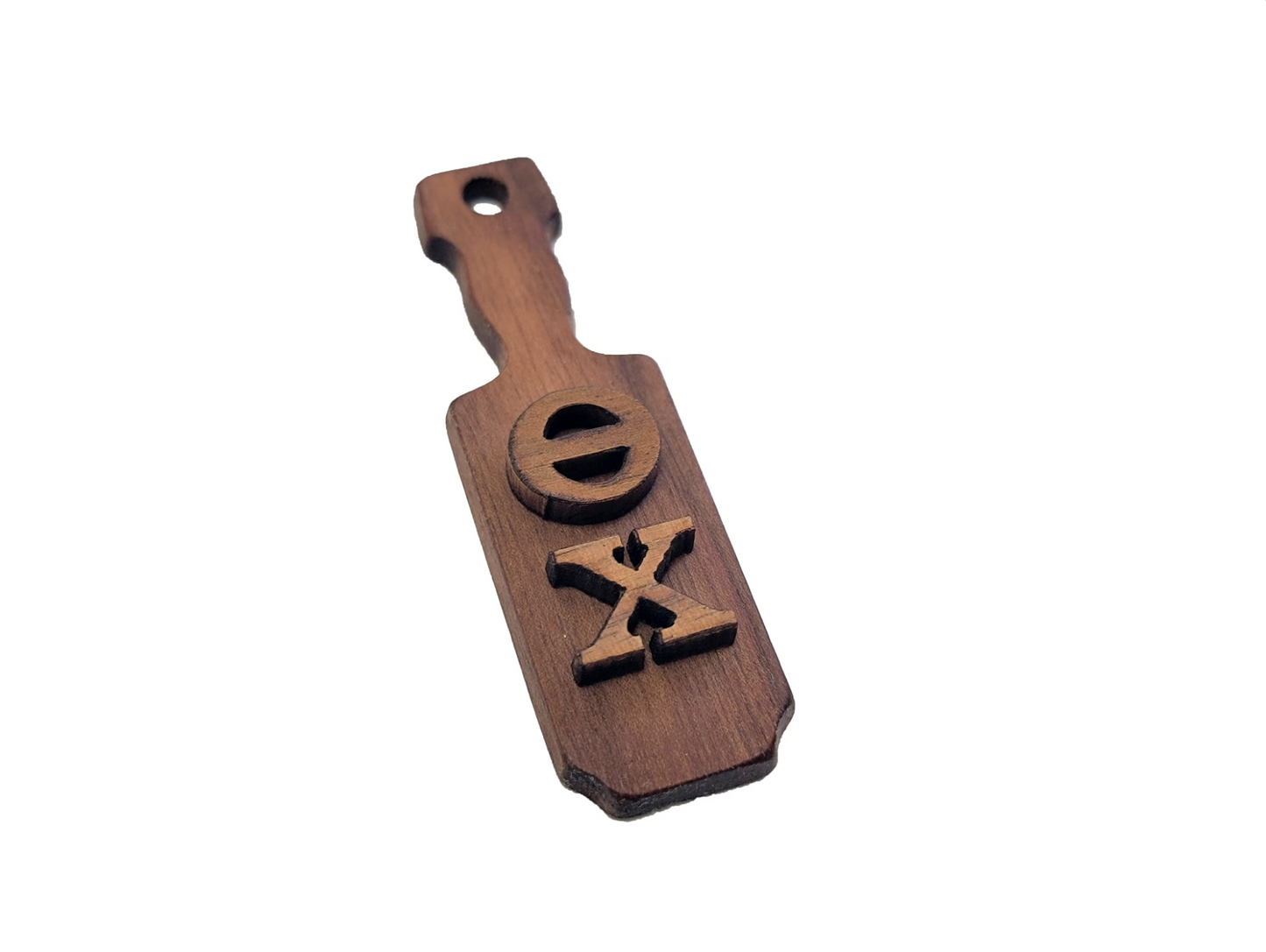 Theta Chi Wooden Keychain