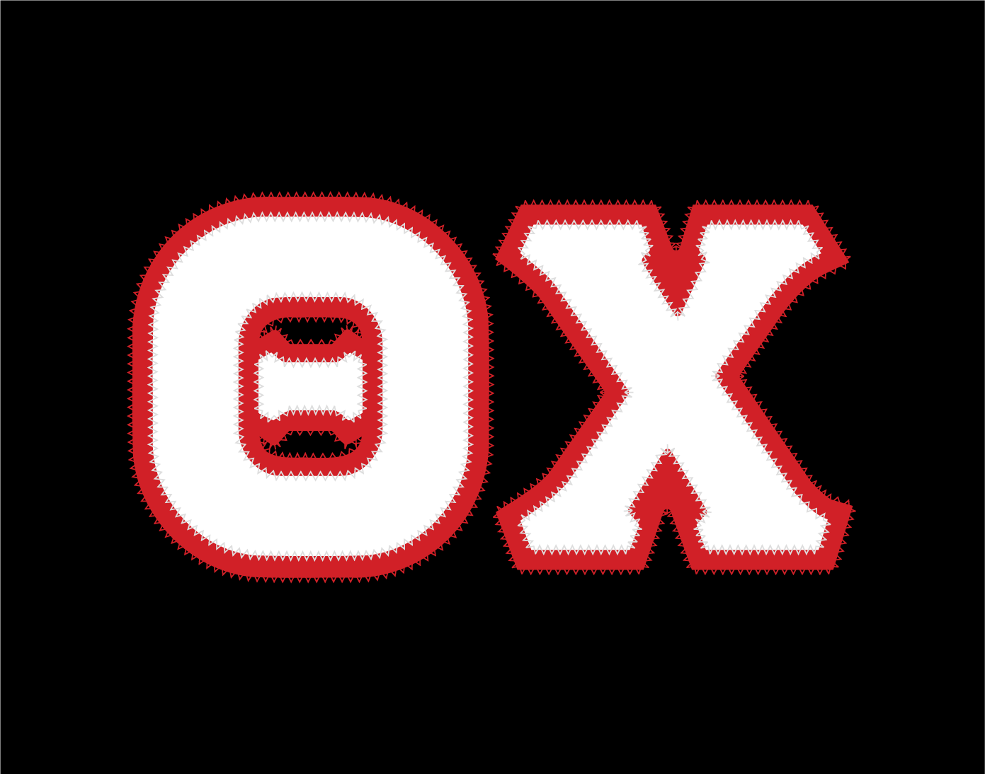 Theta Chi crewneck sweatshirt letters // Theta Chi zig-zag embroidered crewneck letters