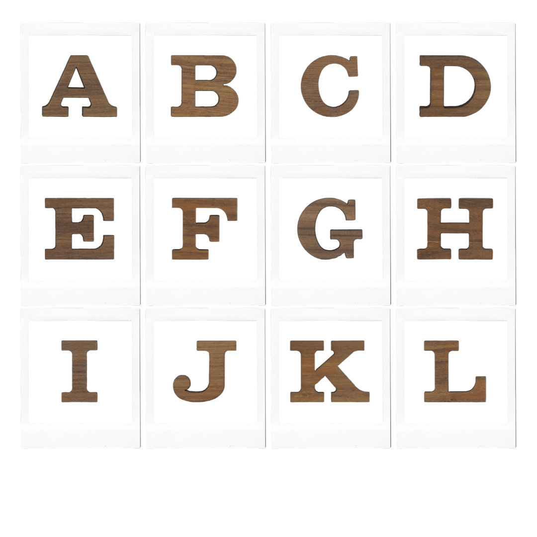 Single Alphabet Wood Letters - No Glue Required