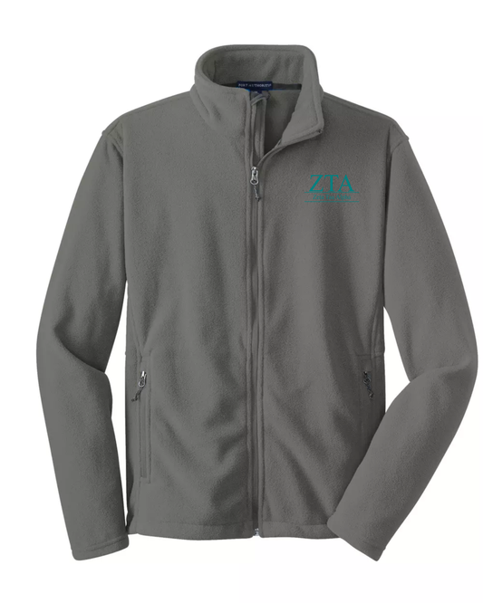 Zeta Tau Alpha Custom Fleece Full-Zip Jacket | Greek Organization Jacket