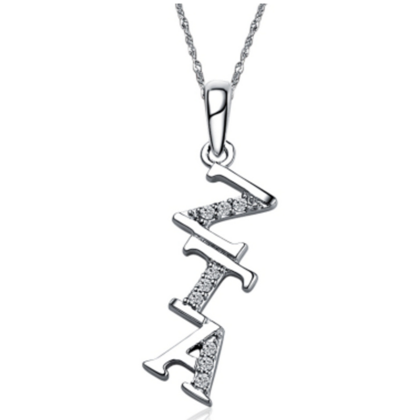 Zeta Tau Alpha Diagonal (TY002) Pendant