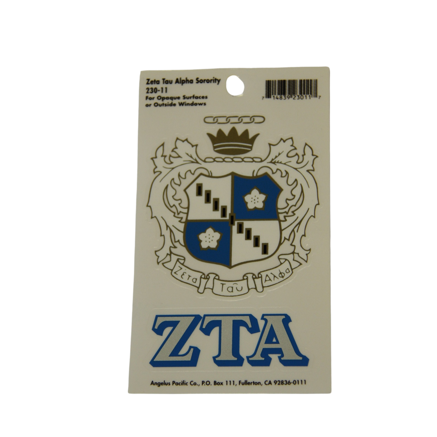 Zeta Tau Alpha Decal Sticker