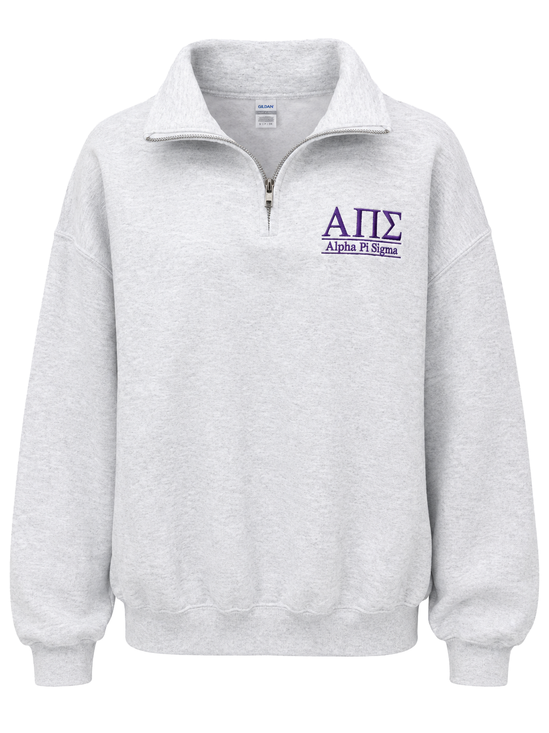 Alpha Pi Sigma Embroidered Quarter-Zip Pullover
