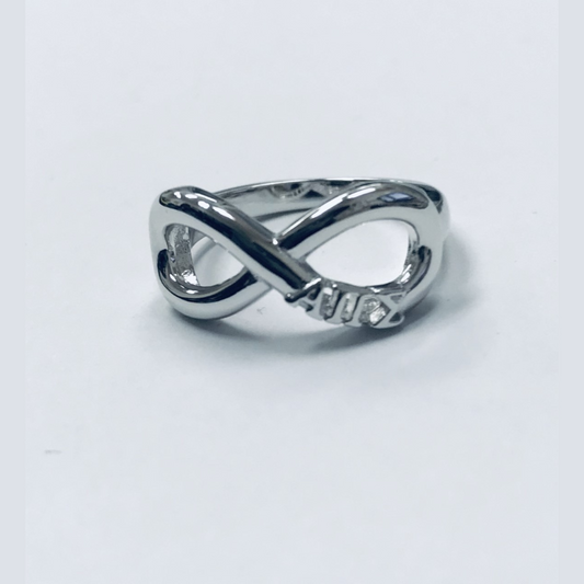 Alpha Pi Sigma Infinity Ring with Greek Letters