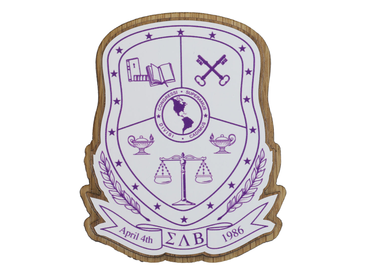 Sigma Lambda Beta Wood Crest