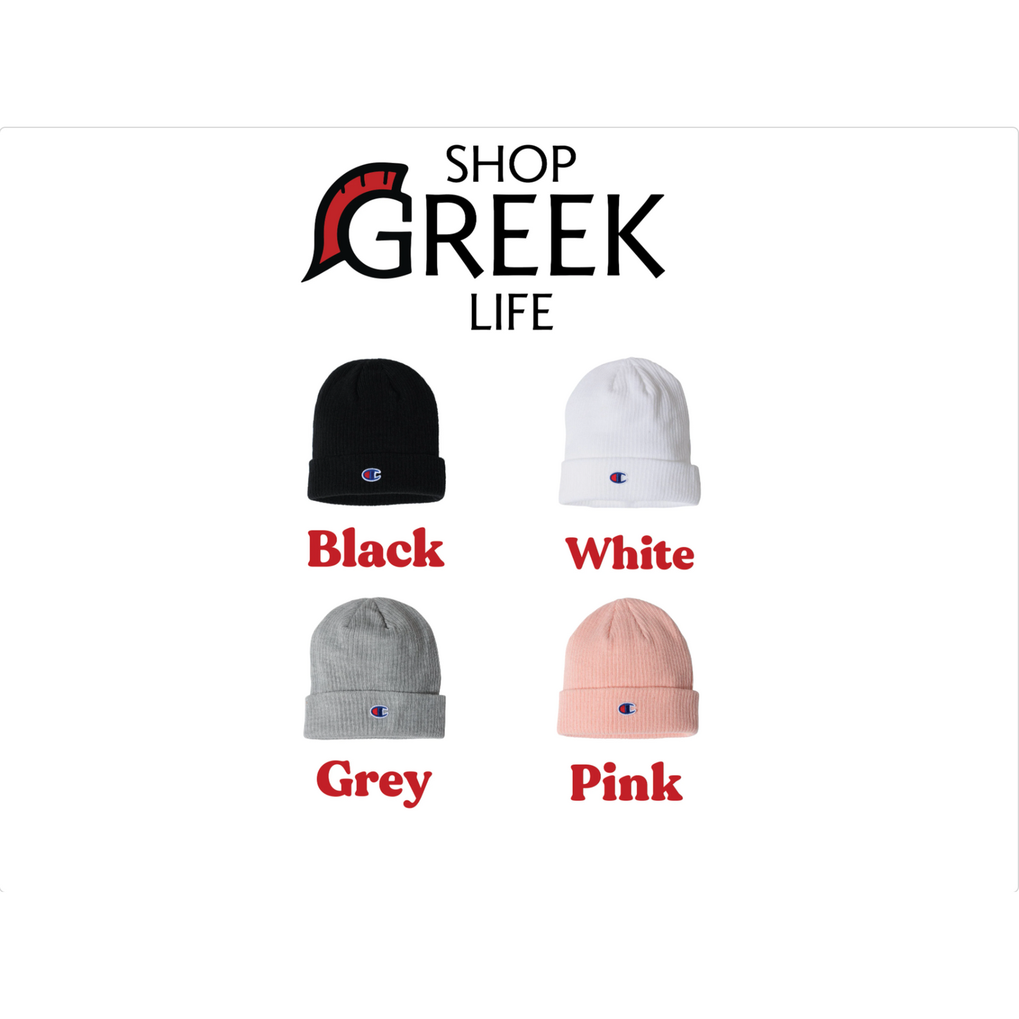 Custom Greek Sorority Champion Beanie